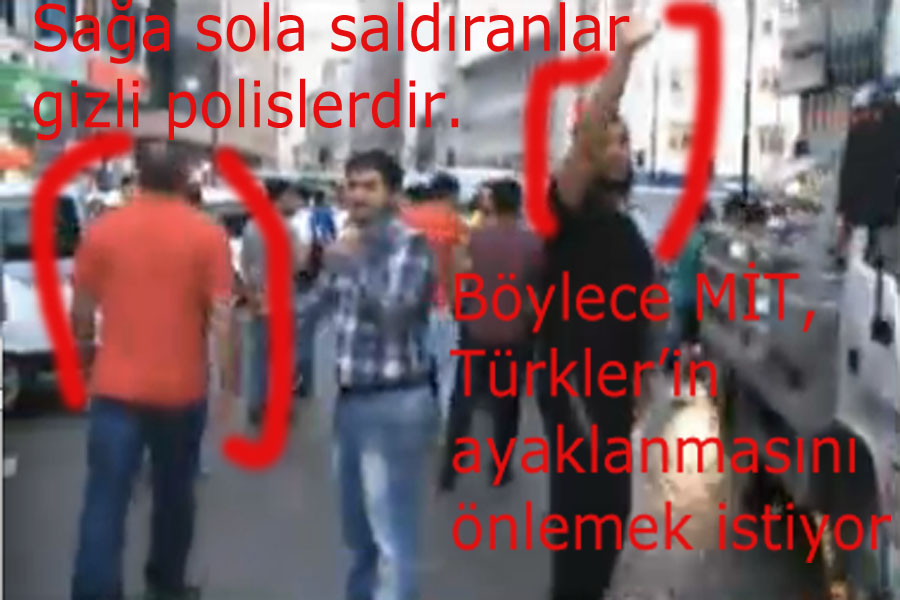 Taksim/ fethullahçı polis iş başında.